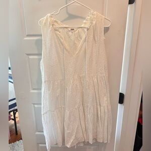 BB DAKOTA WHITE PAPAYA DRESS